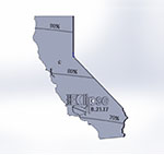 California state map thumbnail image