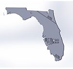 Florida state map thumbnail image