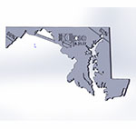 Maryland state map thumbnail image